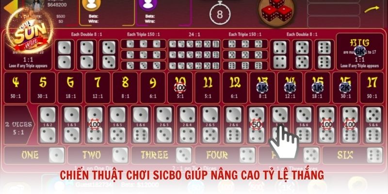 Chiến thuật chơi Sicbo giúp nâng cao tỷ lệ thắng cho người mới và người chơi lâu năm